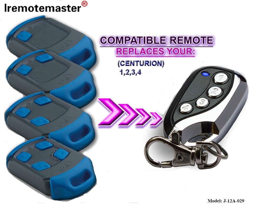 Ngokushintshwa kwesilawuli kude 433.92MHz Rolling Code Garage Door Opener Command Transmitter